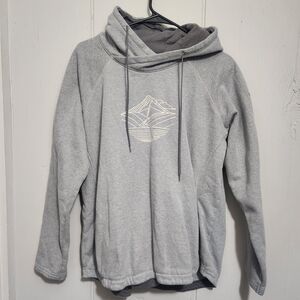 Gray Women's Columbia Hoodie with Mountain Design